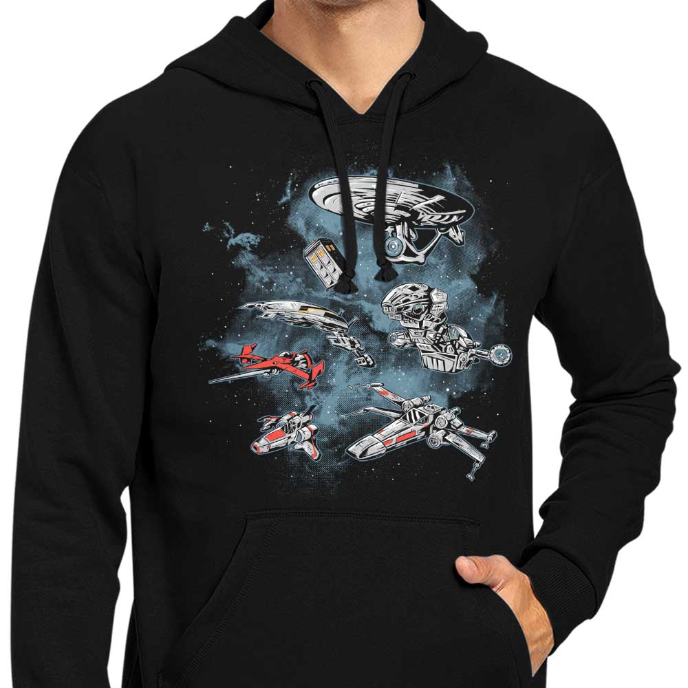 Adam Works' Supreme Space Fleet-themed Hoodie for Cosmic Enthusiasts