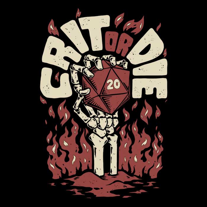 Studio Mootant's 'Crit or Die' Comfortable Zip-Up and Pullover Hoodies
