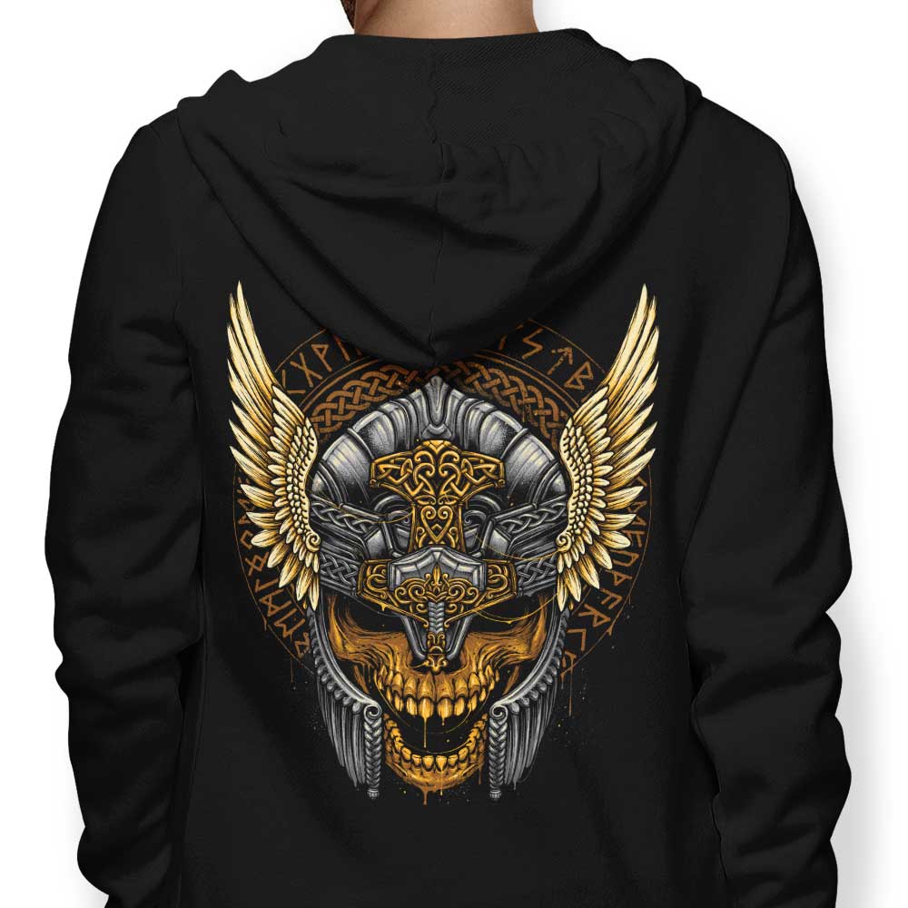 Thunder Skull Stylish Hoodie by Glitchygorilla
