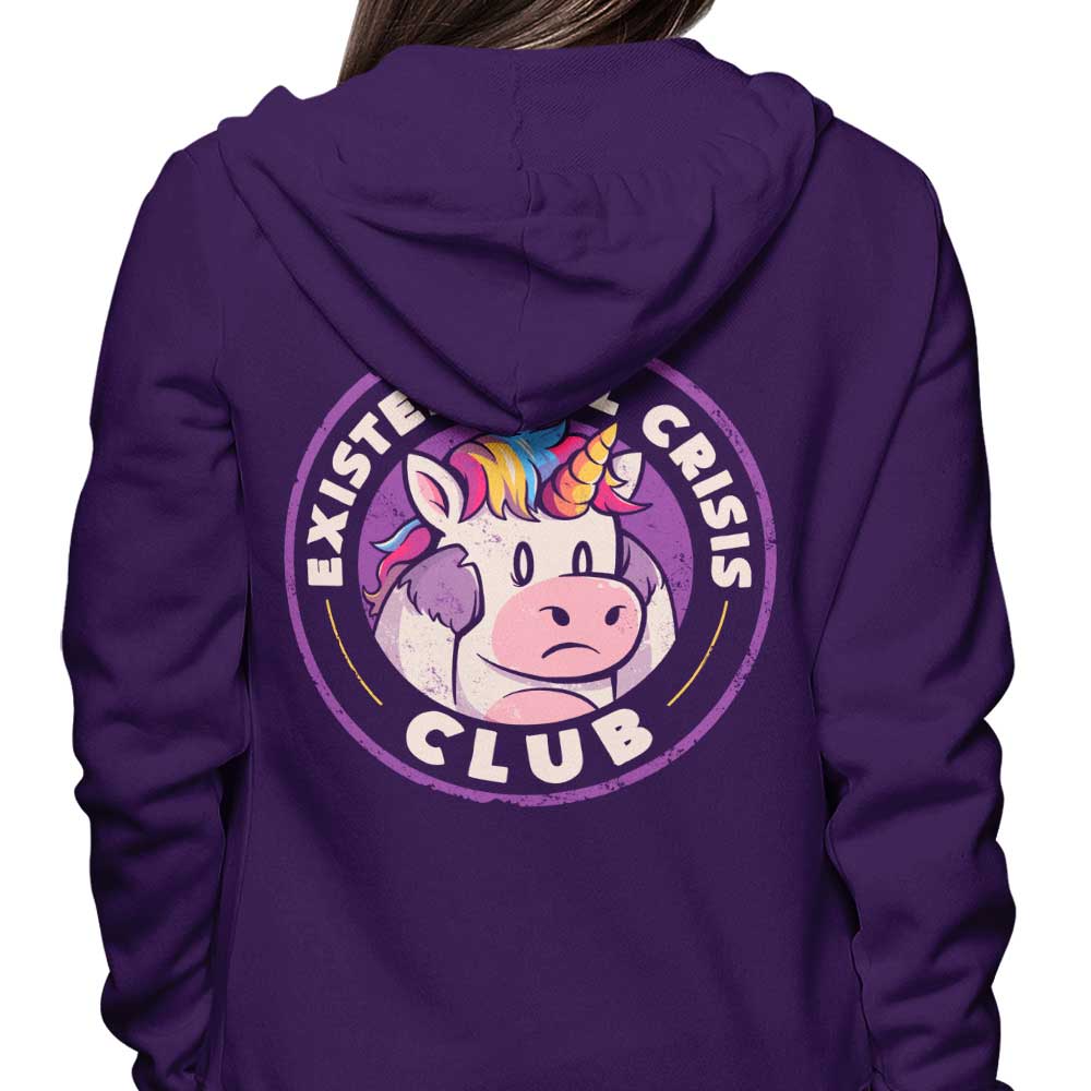 Existential Crisis Club Branded Unisex Hooded Sweatshirt