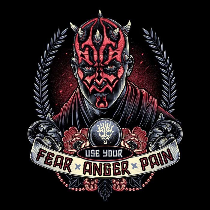 Momma Gorilla's 'Fear, Anger, Pain' Comfortable Zip-Up and Pullover Hoodies