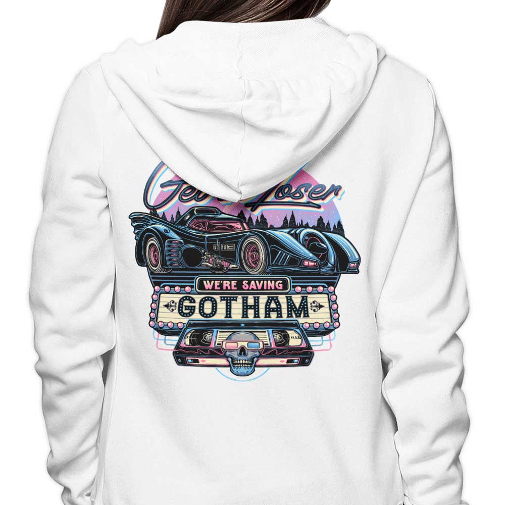 High - Quality 'We're Saving Gotham' Hoodie for Fashion Lovers