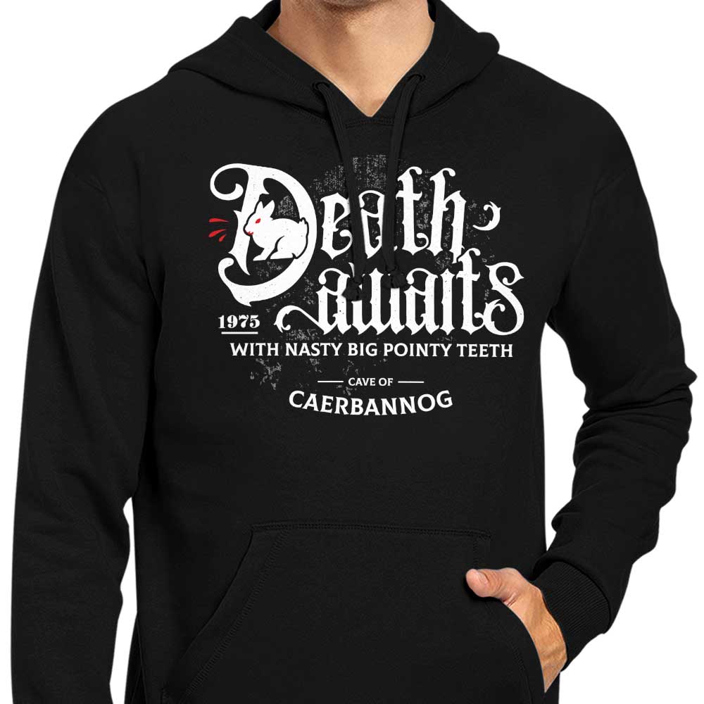 Logozaste Death Awaits Men's and Women's Zip Up and Pullover Hoodies