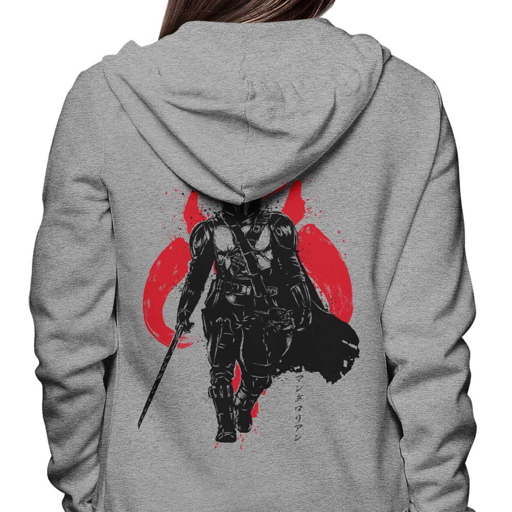 Stylish Dark Wielder Sumi - e Hoodie by Dr. Monekers