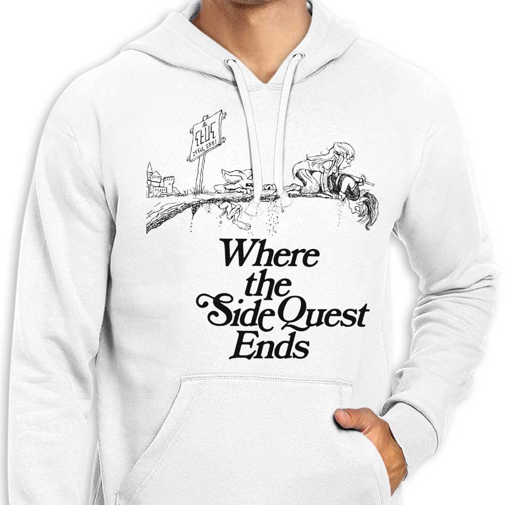 Where the Side Quest Ends - Stylish Zip Up and Pullover Hoodies