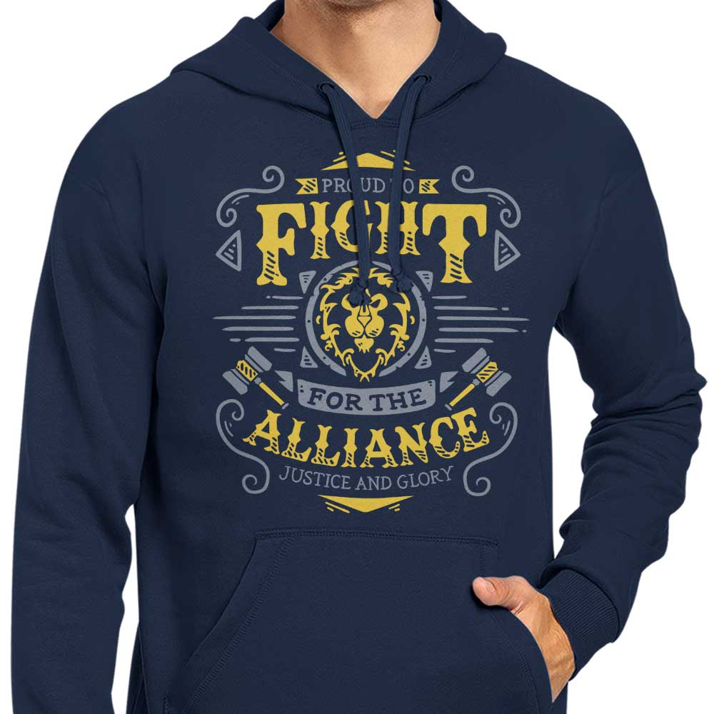 Alliance-themed Combat Hoodie - A Stylish and Comfortable Garment for Fans