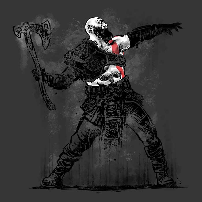 Zascanauta's God Throwing Axe Design Zip-Up and Pullover Hoodies