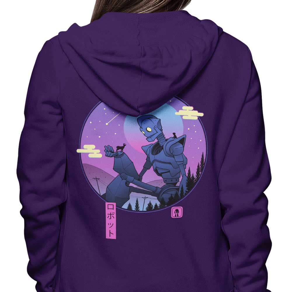 XENOS Comfortable 80/20 Cotton/Poly The Gentle Robot Hoodies