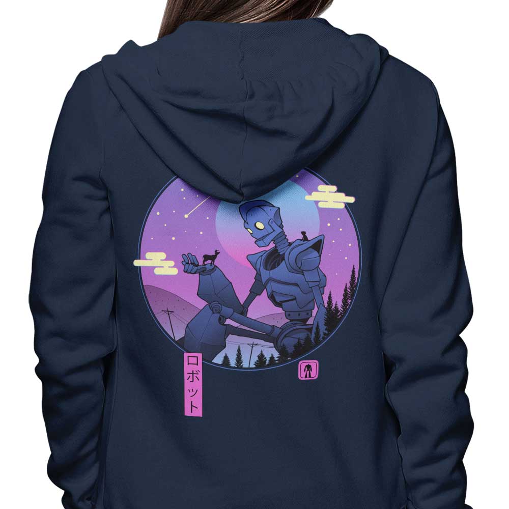 XENOS Comfortable 80/20 Cotton/Poly The Gentle Robot Hoodies