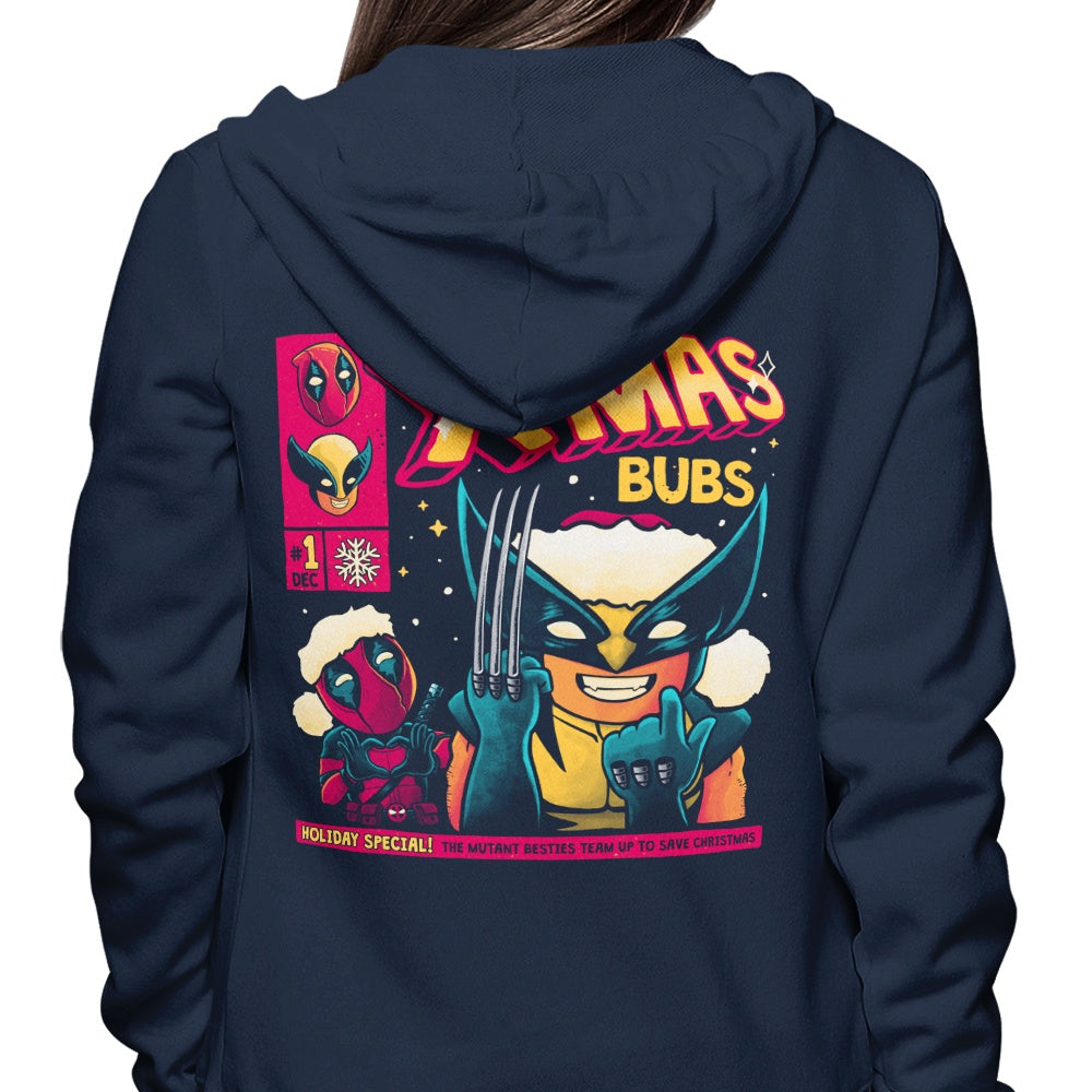 Festive Xmas Bubs - Cozy Hoodie for the Holidays