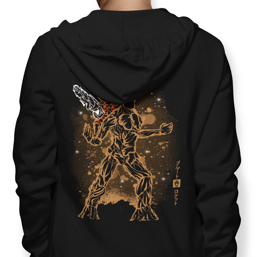 Soulkr's Cozy Tree and Raccoon Design Hoodie