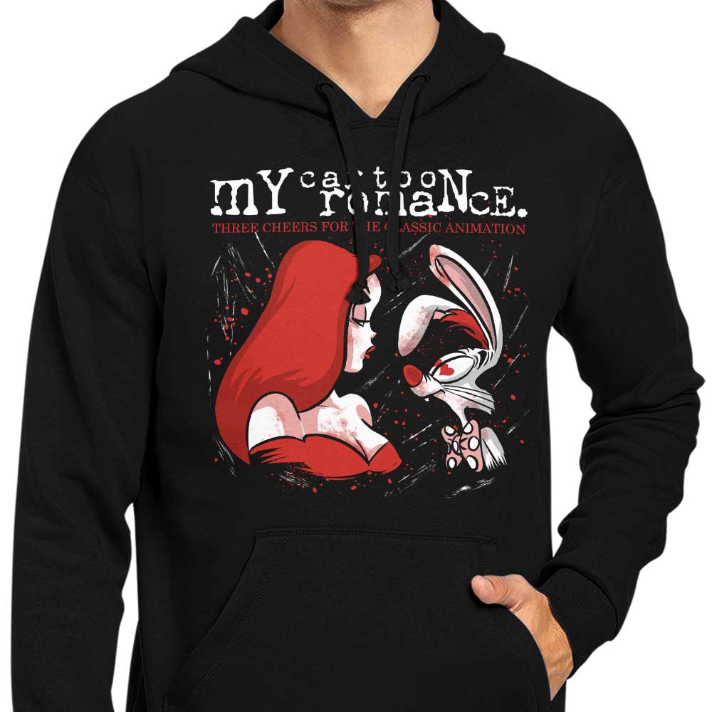 Stylish 'My Cartoon Romance' Hoodie by Zascanauta