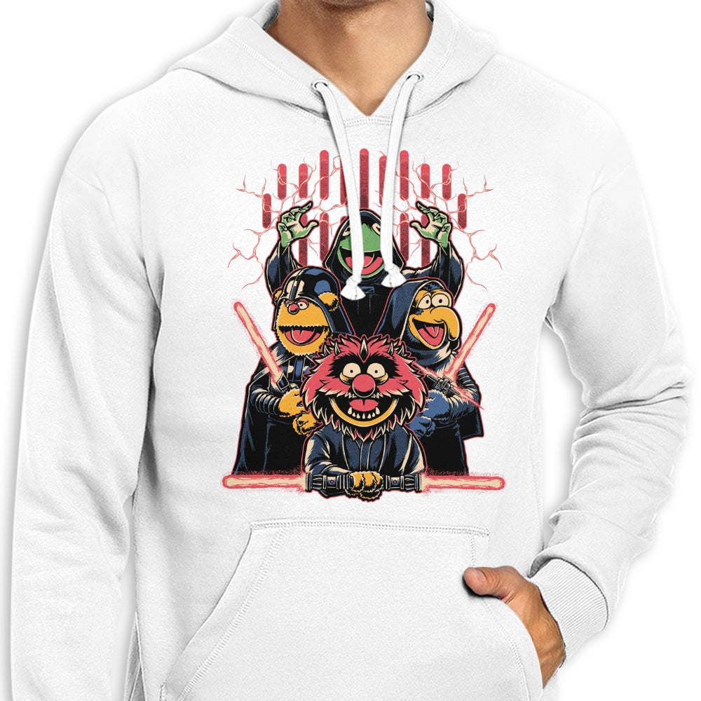 Menacing Dark Puppets Themed Hooded Sweatshirt