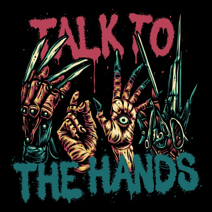 Cool Glitchygorilla 'Talk to the Hands' Hoodie for Trendy Wear