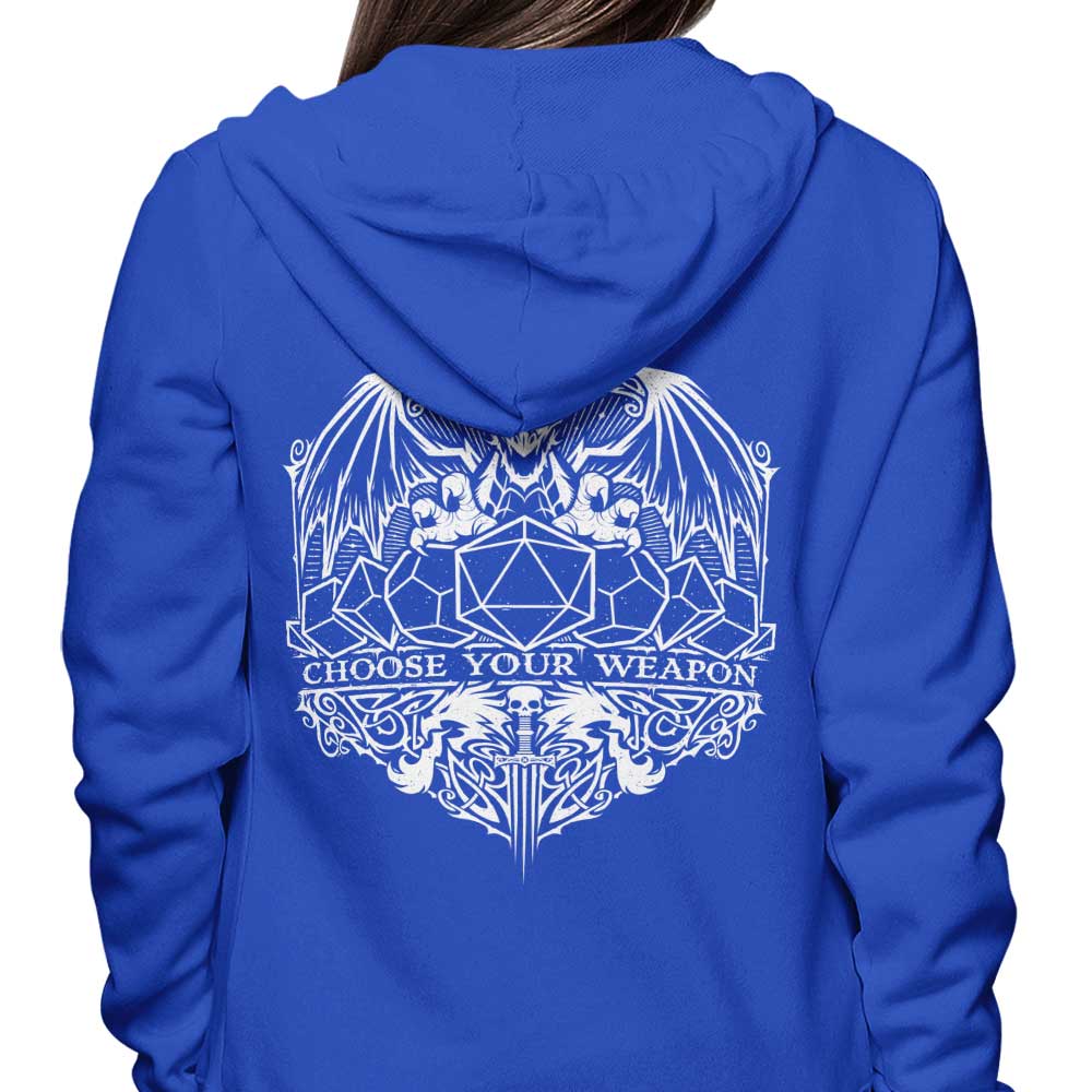 Alternative 'Choose Your Weapon' Stylish Hoodie