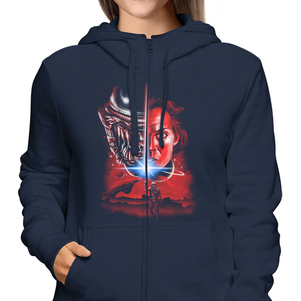 XENOS The Last Alien Zip-Up & Pullover 8.5oz Cotton-Poly Hoodies