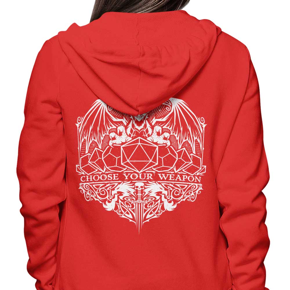 Alternative 'Choose Your Weapon' Stylish Hoodie
