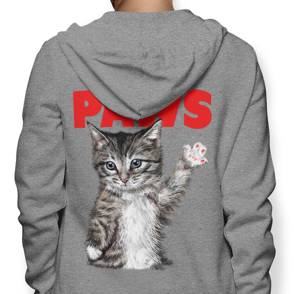 XENOS Comfortable Paws Zip-Up and Pullover Hoodies in S - 4XL