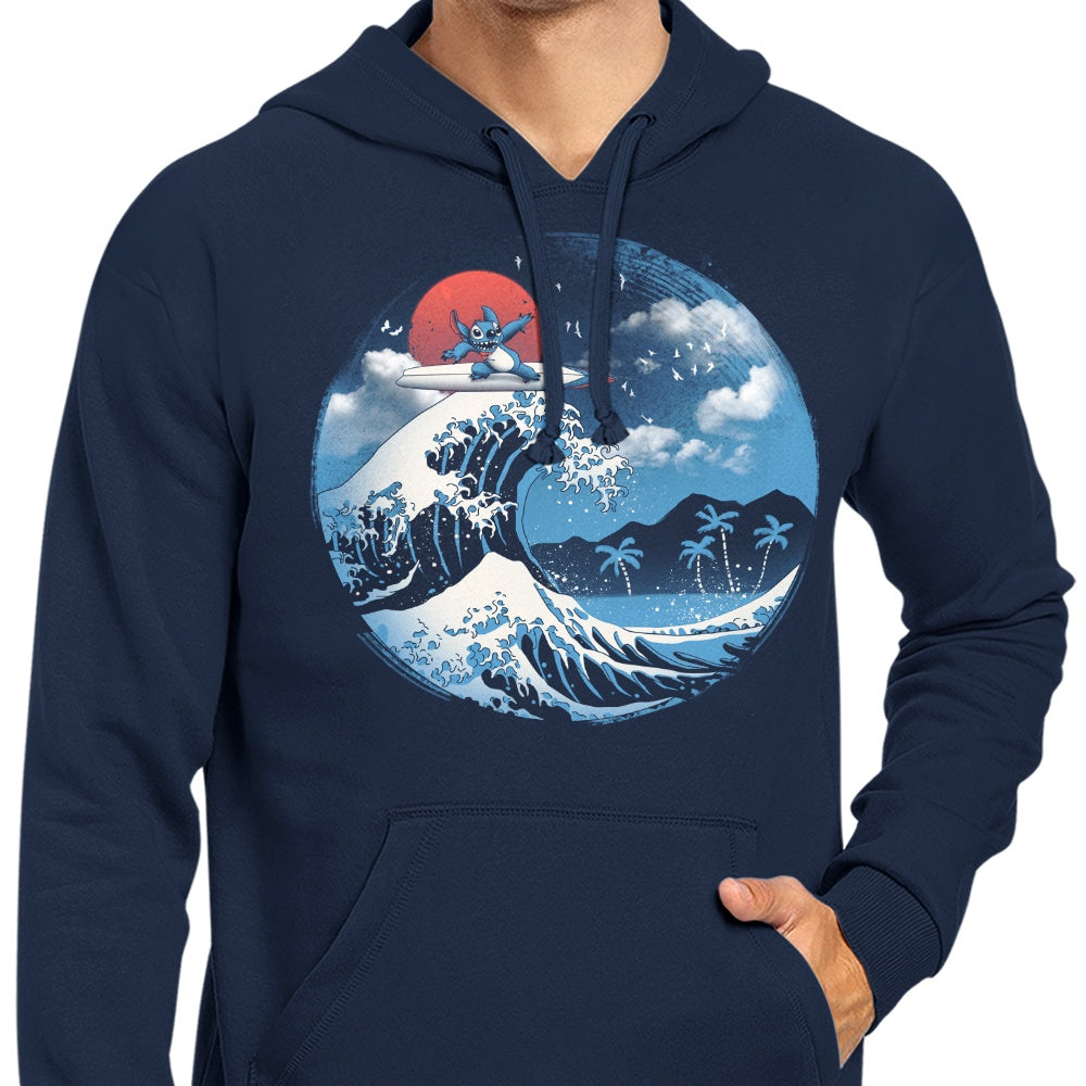 Kaua'i's Majestic Wave - Comfortable Zip Up and Pullover Hoodies