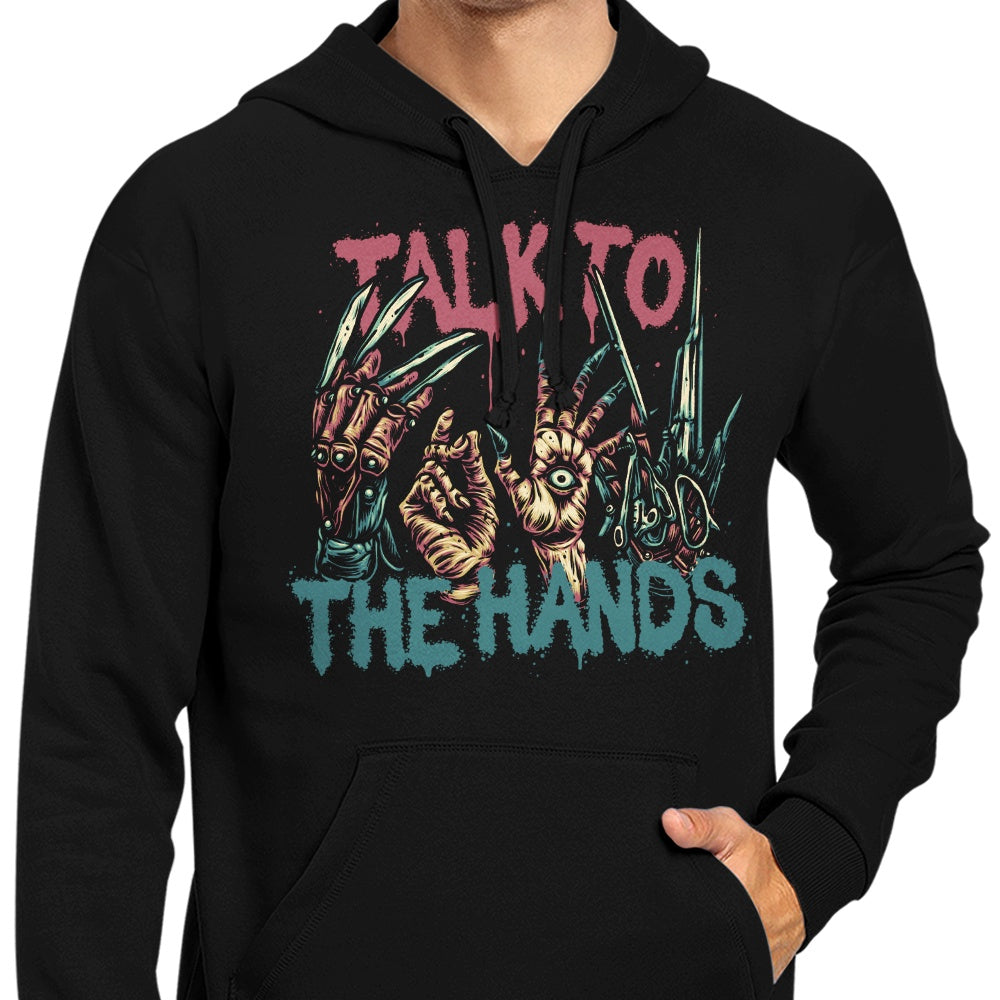 Cool Glitchygorilla 'Talk to the Hands' Hoodie for Trendy Wear
