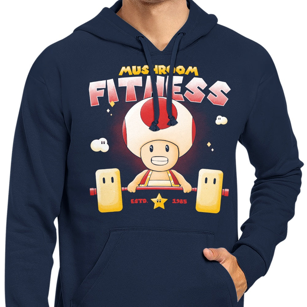 High - Quality Mushroom - Inspired Fitness Hoodie by Teesgeex