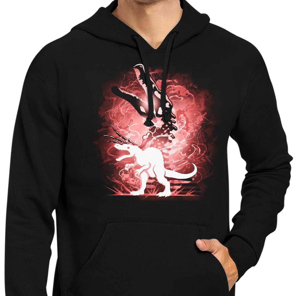 Cool Spinosaurus Silhouette Design - Stylish Hoodie