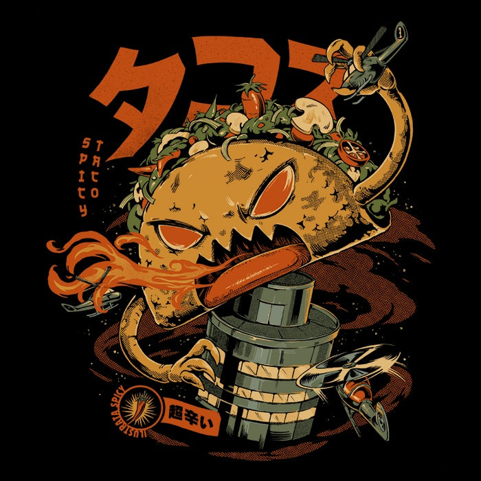 Kaiju - Spicy Taco Design Hoodie with Unique Style