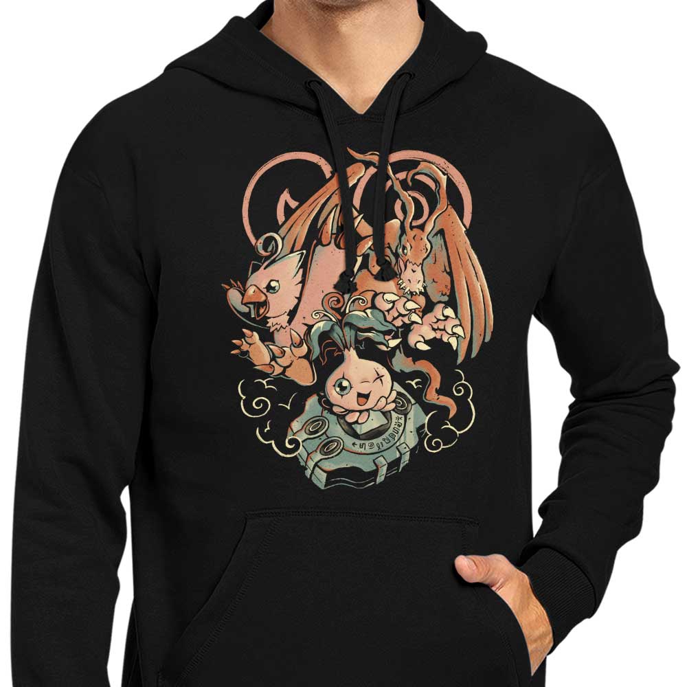 Digital Bird Evolution Style Fashionable Hoodie for Trendy Wear