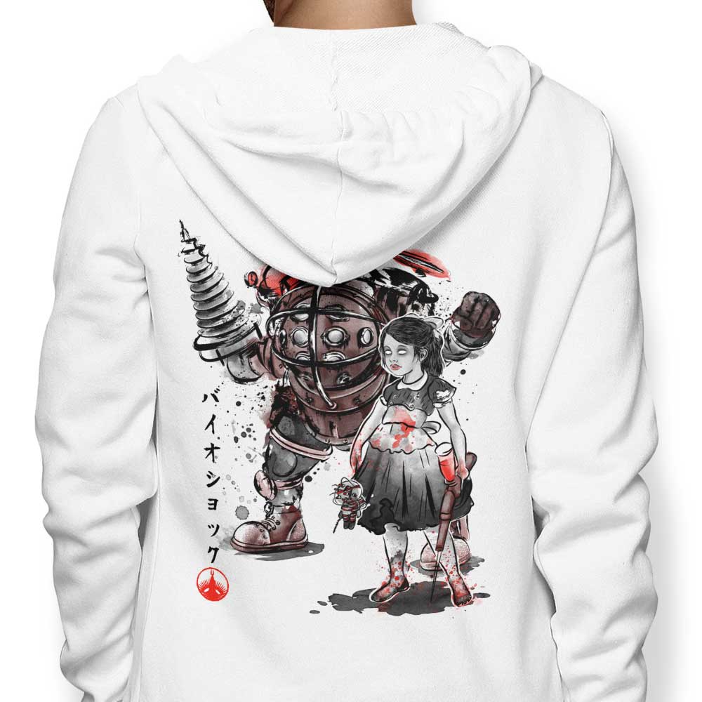 Stylish Little Sister Sumi - e Hoodie by Dr. Monekers