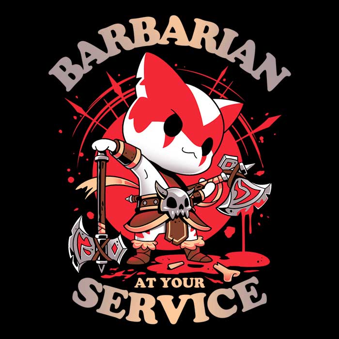Snouleaf's 'Barbarian at Your Service' Fashionable Hoodie