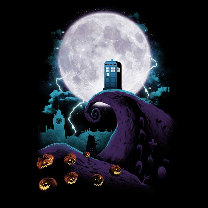 XENOS Nightmare Before Gallifrey Comfortable Zip-Up & Pullover Hoodies