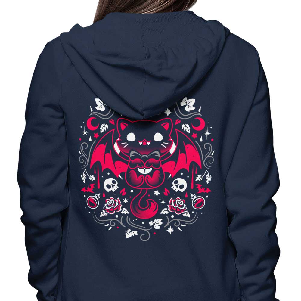 Mysterious 'Purrs of Darkness' Fashion Hoodie