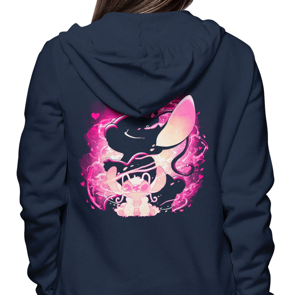 Unique Experimental Love Design - Stylish Hoodie