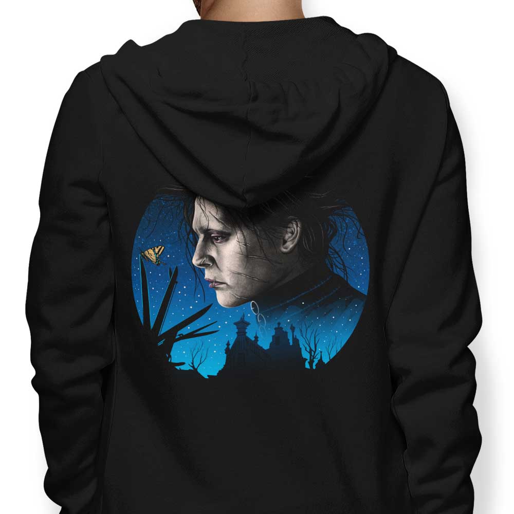 Scissors and Butterflies Design - Stylish Zip Up and Pullover Hoodies