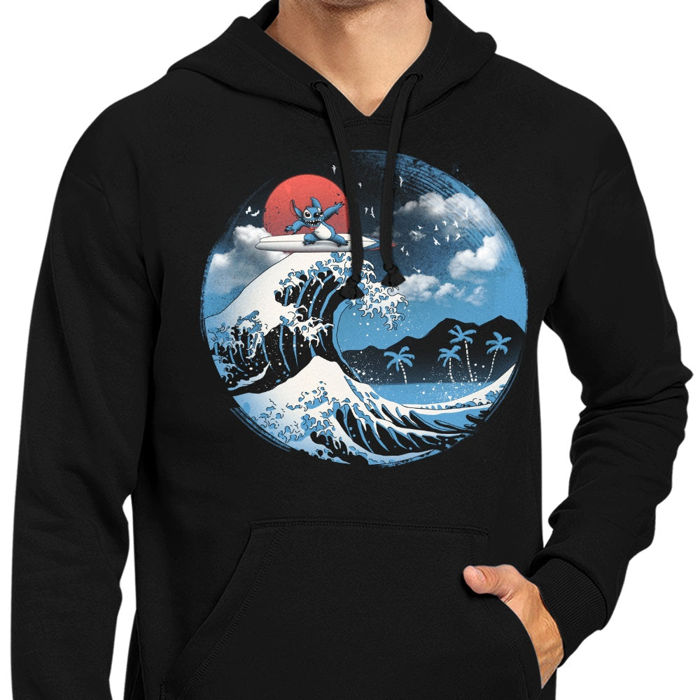 Kaua'i's Majestic Wave - Comfortable Zip Up and Pullover Hoodies