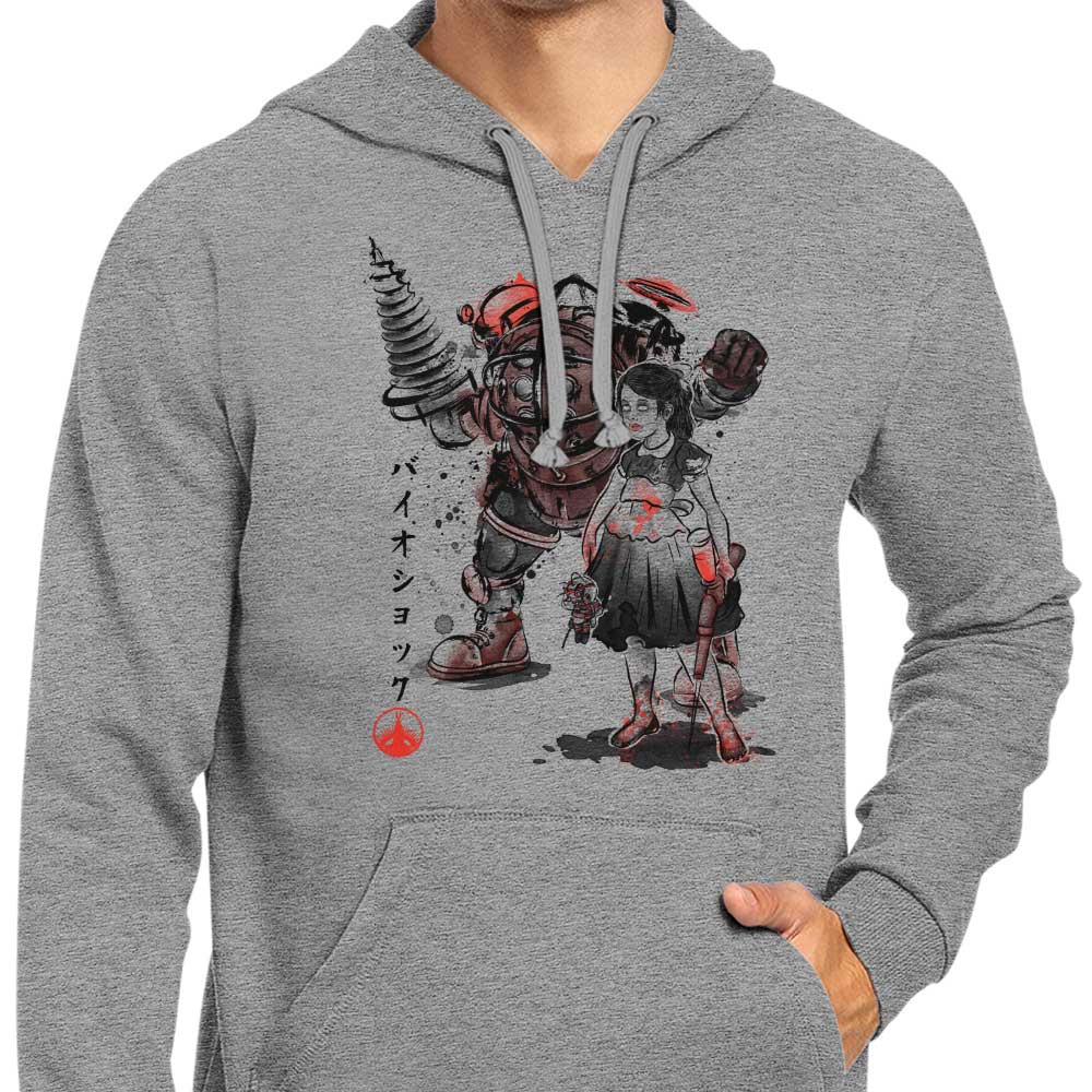 Stylish Little Sister Sumi - e Hoodie by Dr. Monekers