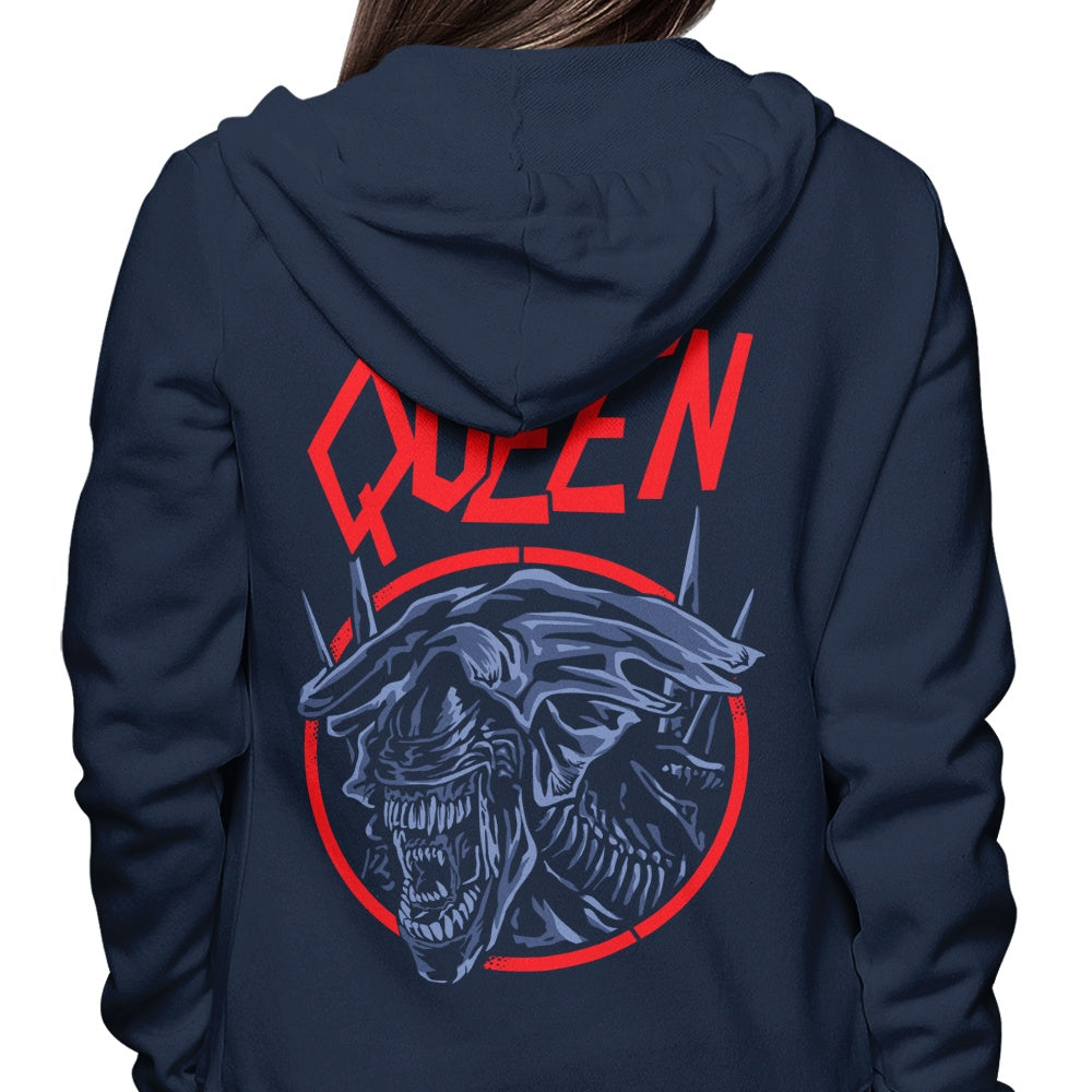 Stylish Queen Alien Design Hoodie by Arace