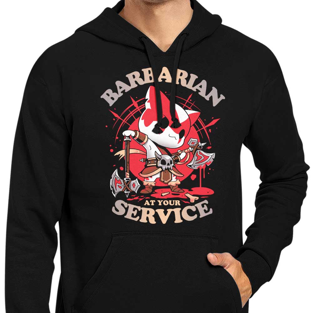 Snouleaf's 'Barbarian at Your Service' Fashionable Hoodie