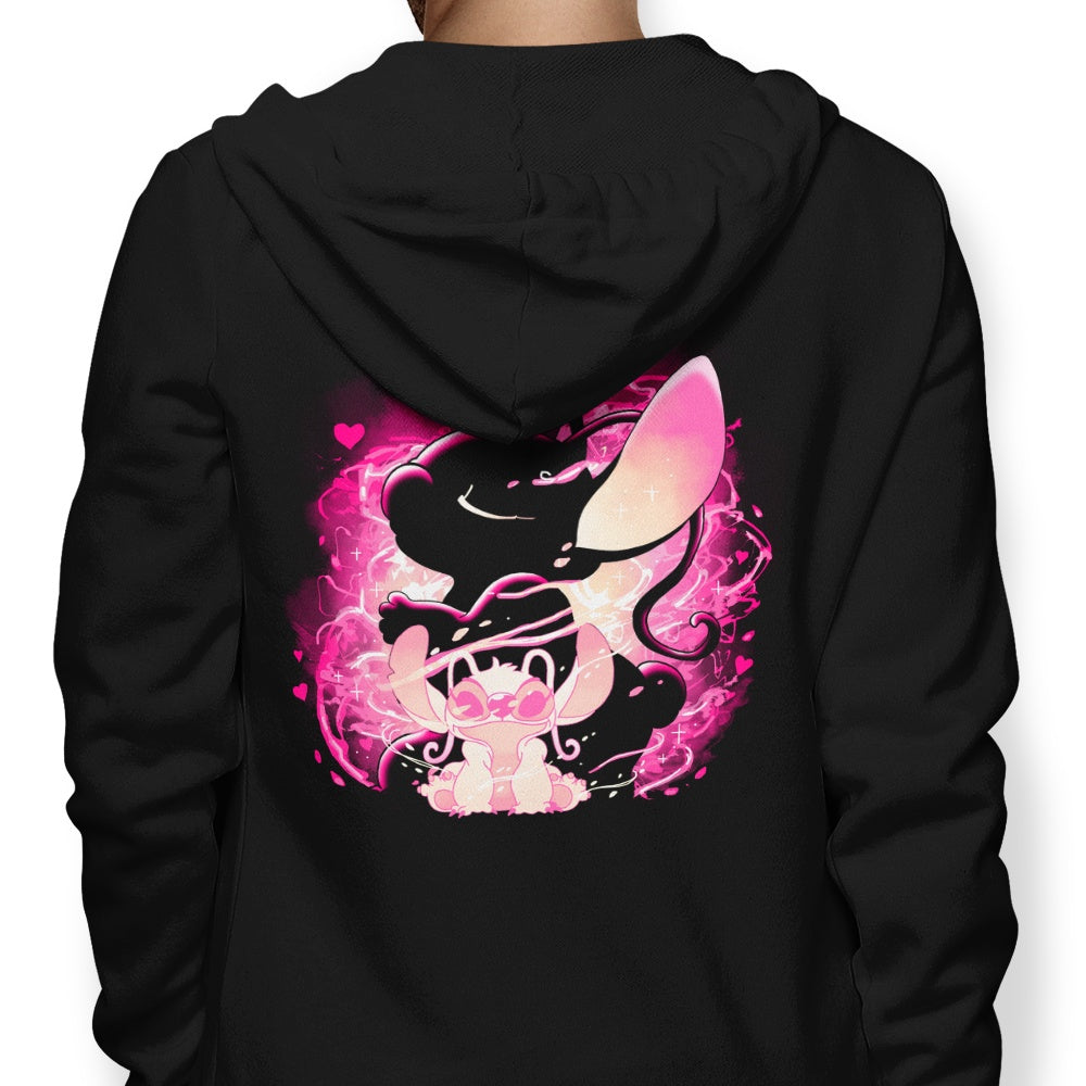 Unique Experimental Love Design - Stylish Hoodie