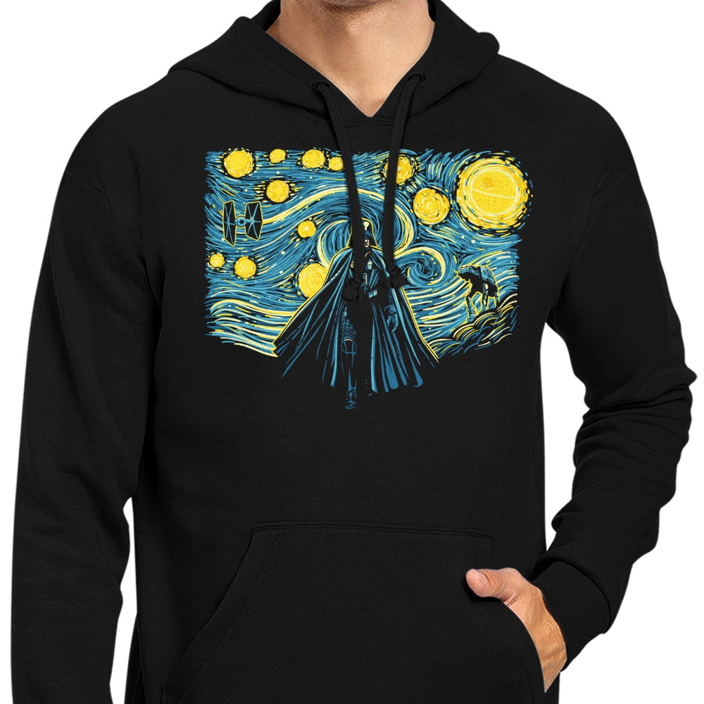 Cosmic Starry Vader Inspired Hooded Sweatshirt