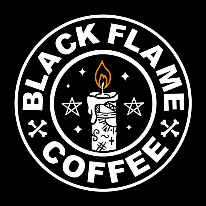 Stylish Black Flame Coffee Branded Hoodies - Ideal for Coffee Lovers