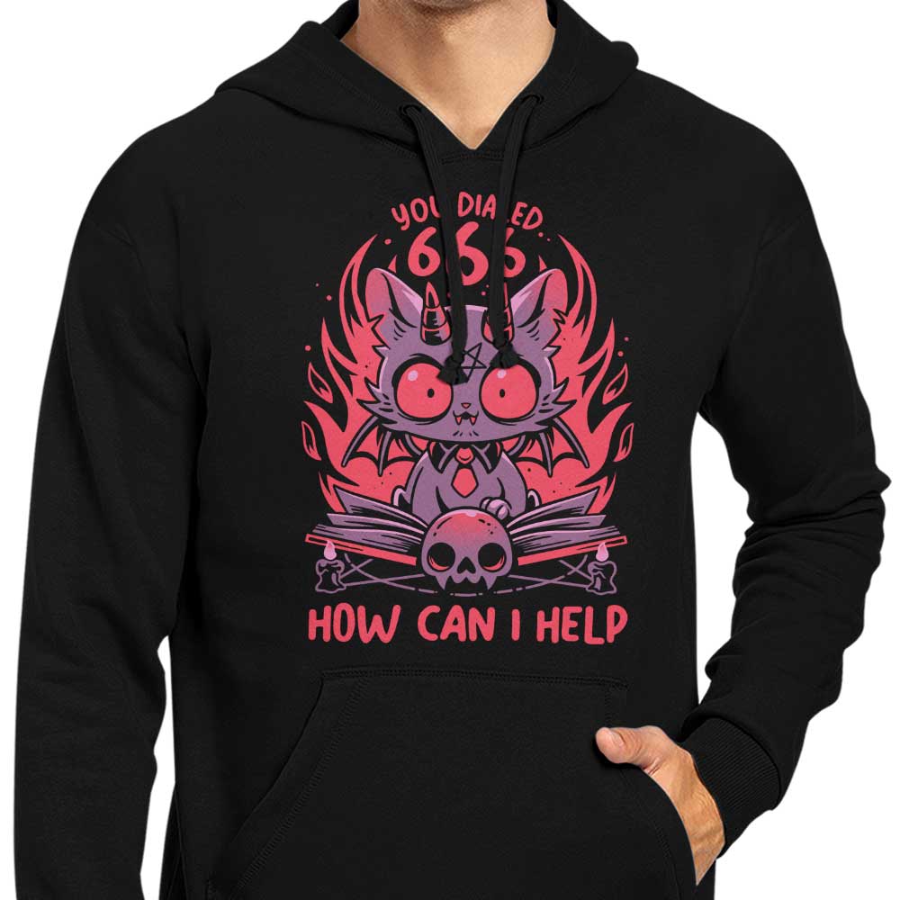 Stylish Satanic Support Cat Hoodie by Snouleaf