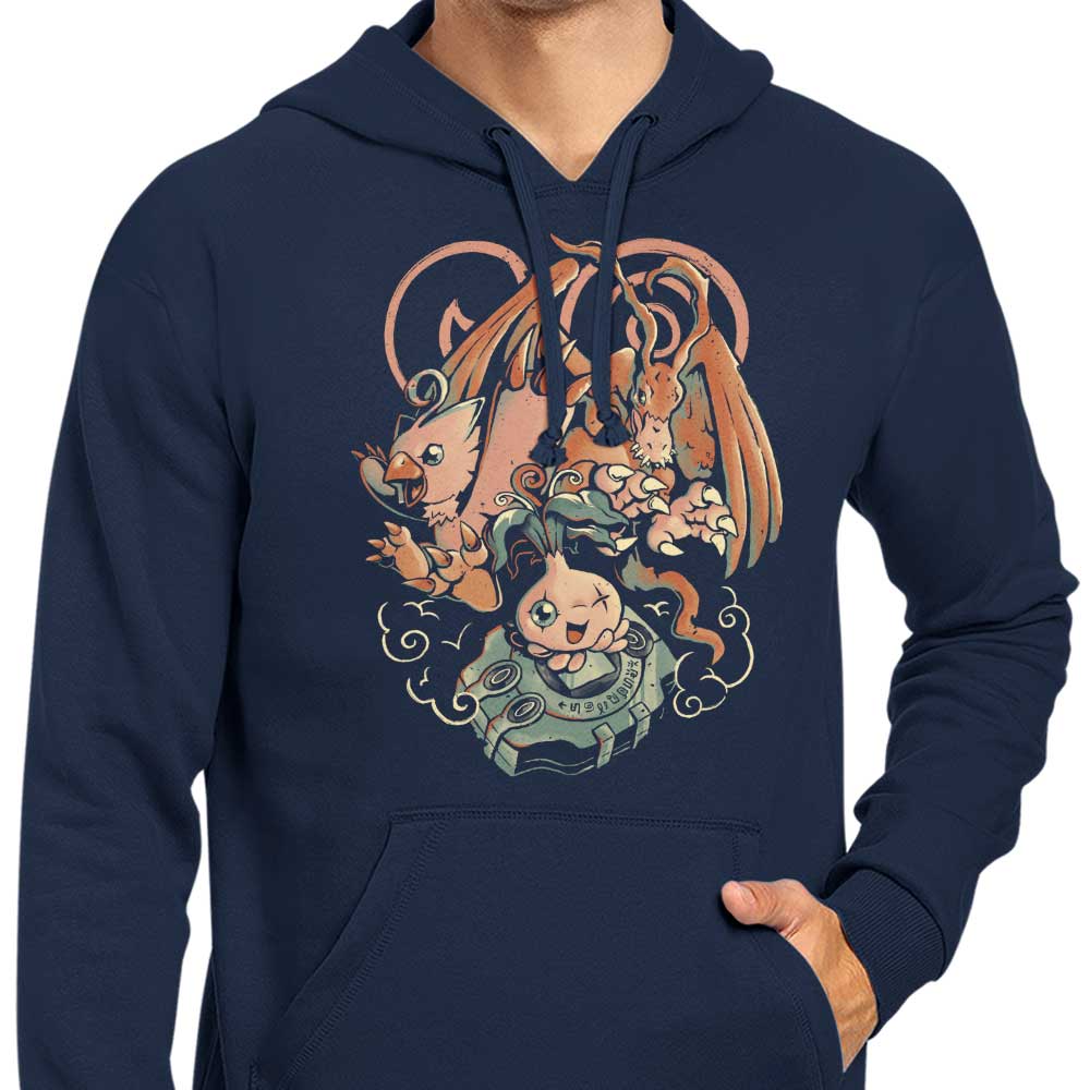 Digital Bird Evolution Style Fashionable Hoodie for Trendy Wear