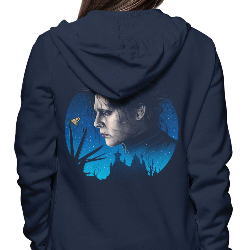 Scissors and Butterflies Design - Stylish Zip Up and Pullover Hoodies