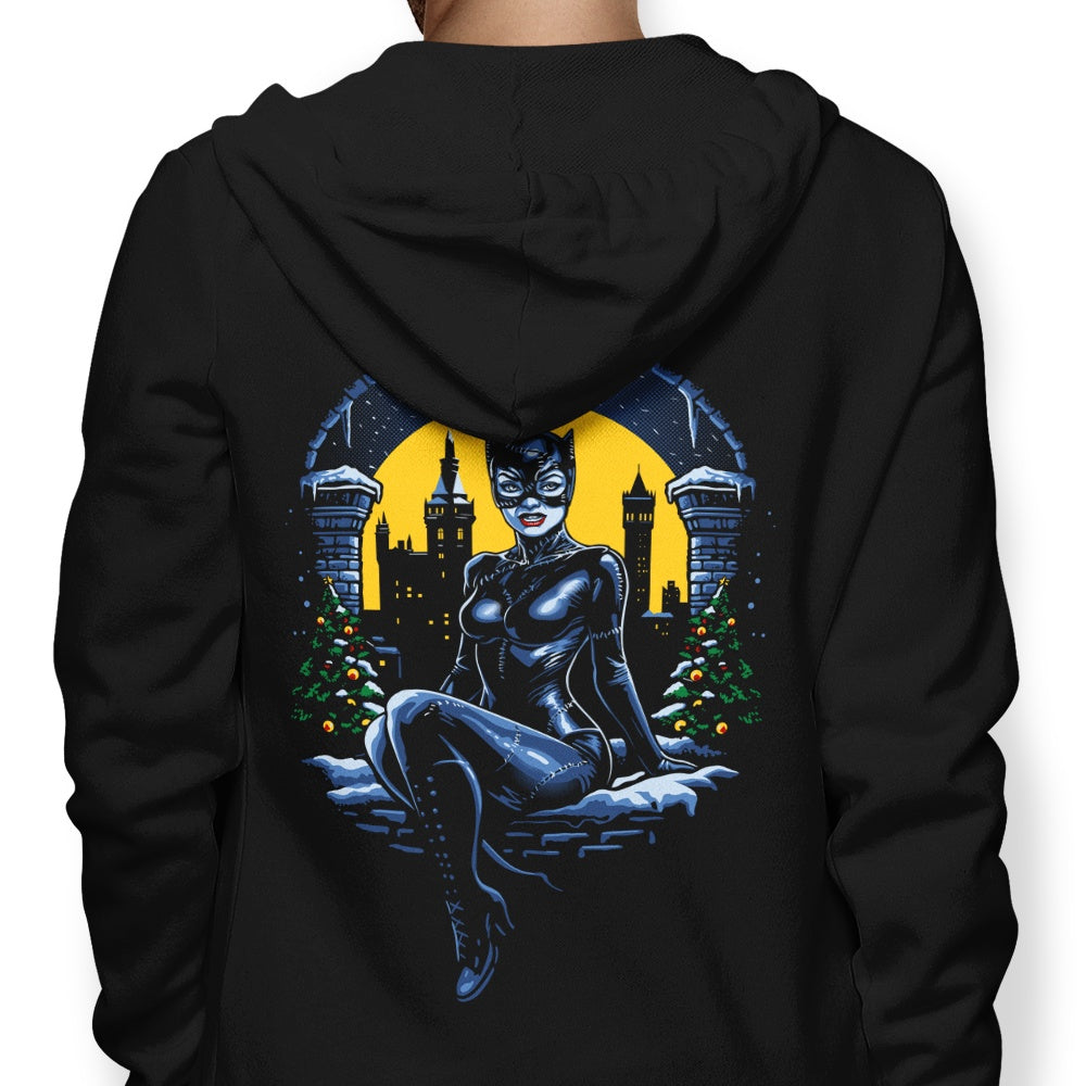 Cozy Christmas Kitty-themed Hoodie by DAObiwan
