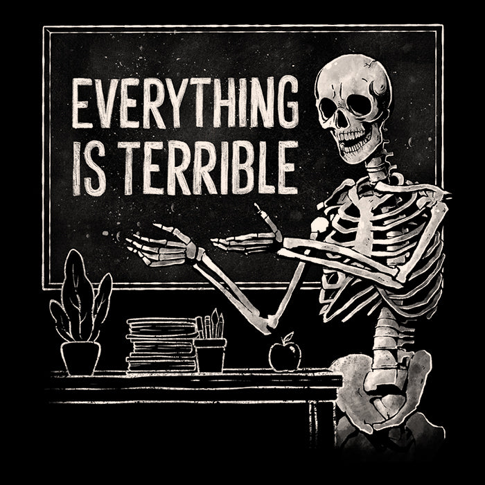 Awesome 'Everything is Terrible' Hoodie by Edu.ely