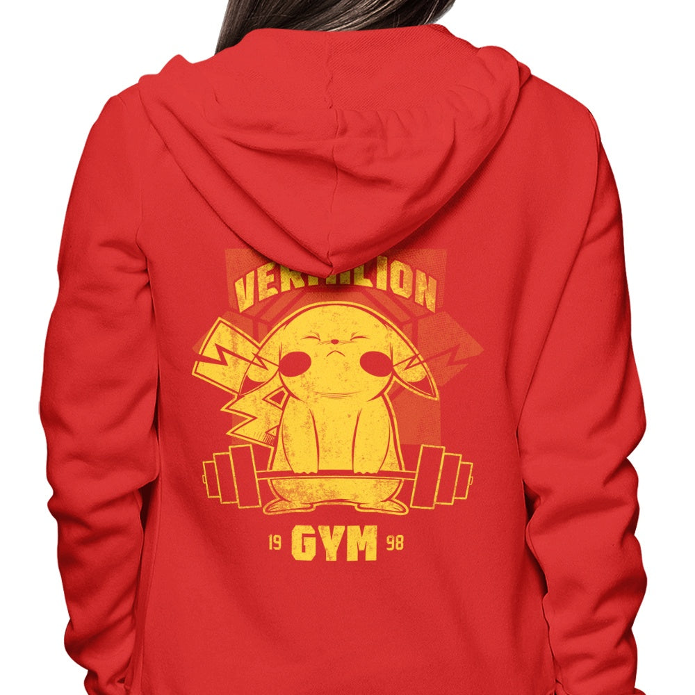 Stylish Vermillion Gym Hoodie from Coinbox Tees