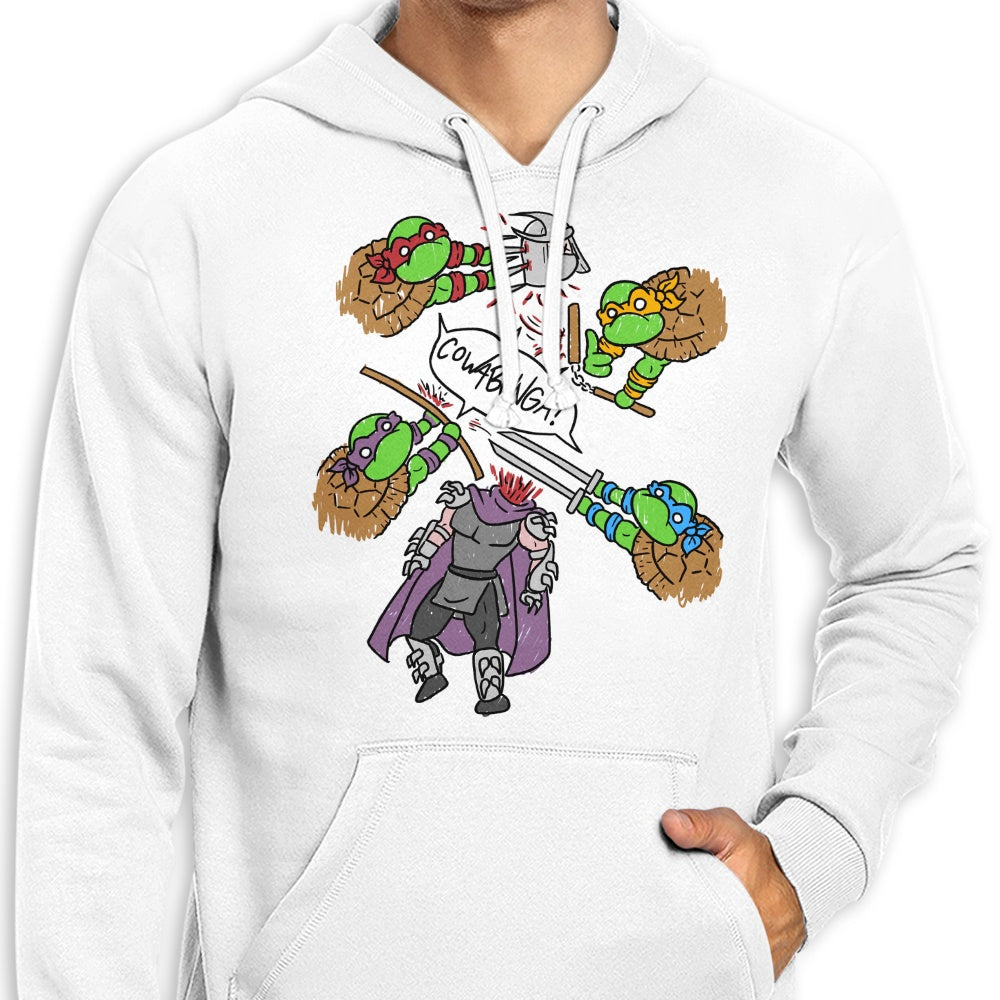 Stylish Turtle Pool Print Hoodie by MarianoSan