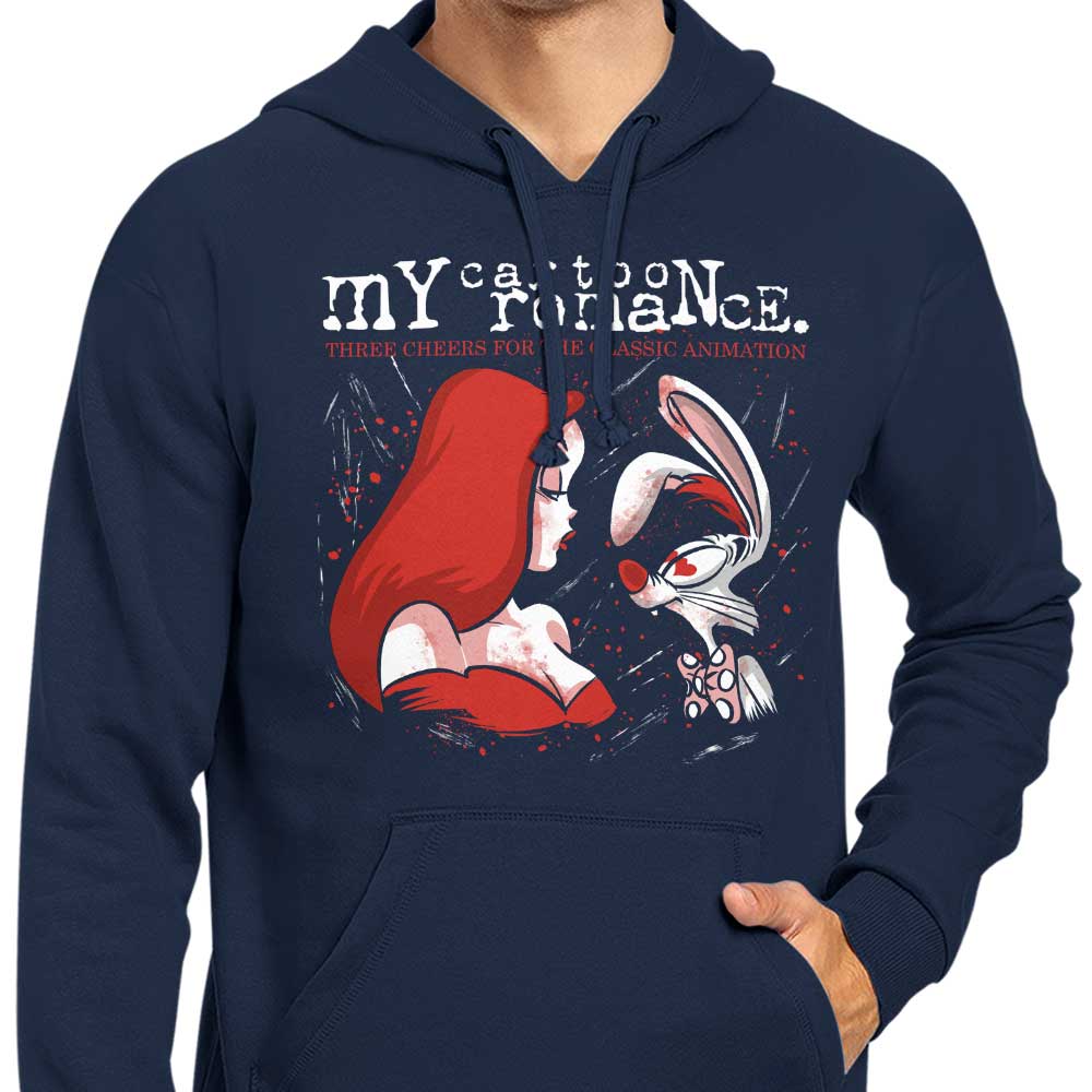 Stylish 'My Cartoon Romance' Hoodie by Zascanauta