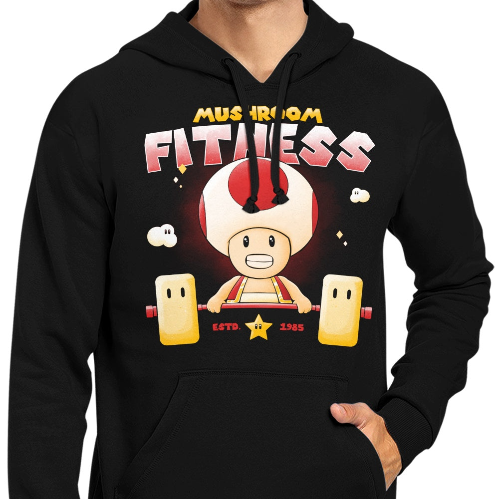 High - Quality Mushroom - Inspired Fitness Hoodie by Teesgeex